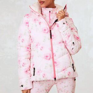 LoveShackFancy x Bogner Fire and Ice Saelly Thermal Puffer Jacket in Tender Orch